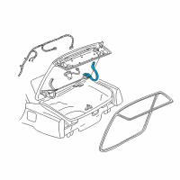 OEM 2003 Cadillac Seville Hinge Asm-Rear Compartment Lid Diagram - 25697612