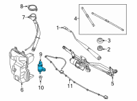 OEM 2022 BMW M440i xDrive Washer Pump Diagram - 67-12-7-298-309