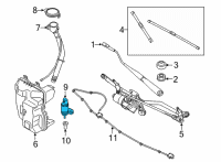OEM 2021 BMW 330i Washer Pump Diagram - 67-12-7-298-309