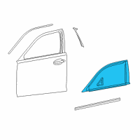 OEM 2009 Lexus LS600h MOULDING Sub-Assembly, Front Diagram - 75701-50041