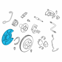 OEM 2016 BMW 535i GT Protection Plate Left Diagram - 34-21-6-778-251
