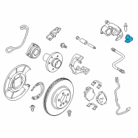 OEM 2014 BMW 535i GT Dust Cap Diagram - 34-11-1-163-435