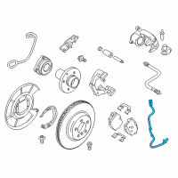 OEM 2017 BMW 535i GT xDrive Rear Abs Wheel Speed Sensor Diagram - 34-52-6-775-866