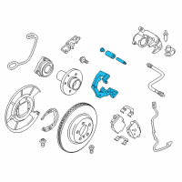 OEM 2010 BMW 550i GT xDrive Calliper Carrier Diagram - 34-21-6-790-189