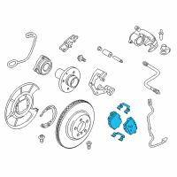 OEM 2013 BMW 535i GT xDrive Disc Brake Pad Repair Kit Diagram - 34-21-6-793-025