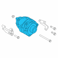 OEM 2018 Infiniti Q70 Alternator Assembly Diagram - 23100-1ZA1A