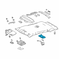 OEM 2022 Toyota Corolla Dome Lamp Assembly Diagram - 81240-12100-C0