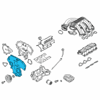 OEM 2017 Nissan NV3500 Cover Assy-Front Diagram - 13501-EA200