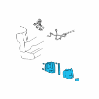 OEM 2004 Chevrolet S10 Tail Lamp Assembly Diagram - 15166764