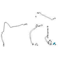 OEM Ford Fiesta Hose & Tube Assembly O-Ring Diagram - 1W1Z-19E889-BB