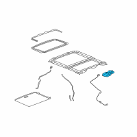 OEM 2008 Buick Lucerne Actuator Asm-Sun Roof Diagram - 10369989