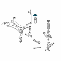 OEM 2013 Nissan Murano INSULATOR Assembly-Shock ABSORBER Mounting Diagram - 55320-1AA0A