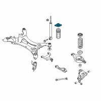 OEM 2017 Nissan Quest INSULATOR Assembly-Shock ABSORBER Mounting Diagram - 55320-1AA0A