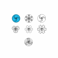 OEM Toyota Center Cap Diagram - 42603-0C010