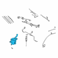 OEM 2002 Toyota Prius Washer Reservoir Diagram - 85315-47030