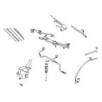 OEM 1993 Toyota Tercel Washer Hose Joint Diagram - 85375-16160