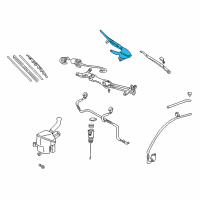 OEM Toyota Prius Wiper Arm Diagram - 85211-47020