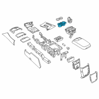 OEM Dodge Charger Holder Diagram - 68137760AC