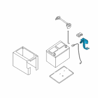 OEM 2013 Nissan Frontier Cable Assy-Battery Earth Diagram - 24080-EA000