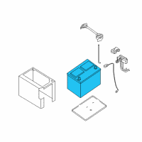 OEM 2019 Nissan Murano Batteries Diagram - 244109DJ0A