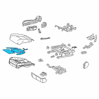 OEM 2020 Lexus UX200 Heater Assembly, Seat Diagram - 87510-76020