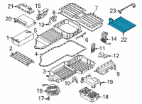 OEM 2022 BMW X5 COOLER FOR HIGH-VOLTAGE BATT Diagram - 61-27-8-483-891