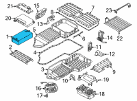 OEM 2021 BMW X5 CELL MODULE, HIGH-VOLTAGE BA Diagram - 61-27-8-678-566