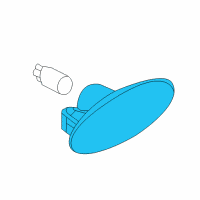 OEM 2014 Nissan Cube Lamp Assy-Side Flasher Diagram - 26160-8990A