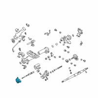 OEM 1999 Lexus LS400 Motor, Power Telescopic Diagram - 89232-50041