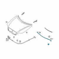 OEM 2004 Kia Sedona Gas Lifter-Hood, LH Diagram - 0K53Z56630B