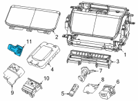 OEM 2022 Jeep Wagoneer CONSOLE-COURTESY Diagram - 68567878AB