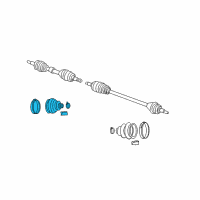 OEM 2007 Chrysler Pacifica Boot Kit-Half Shaft Diagram - 5103006AA