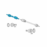 OEM 2008 Chrysler Pacifica Front Drive Shaft Diagram - 68068674AA