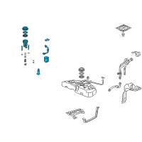 OEM 2012 Acura TSX Module Set, Fuel Pump Diagram - 17045-TP1-A00