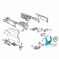 OEM 2017 Cadillac CTS Rear Panel Diagram - 22937680