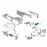 OEM 2016 Cadillac XTS Dash Control Unit Diagram - 23258405