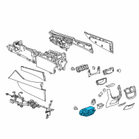 OEM Cadillac CTS Rear Compartment Diagram - 23355053