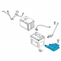 OEM 2016 Kia Soul Tray Assembly-Battery Diagram - 37150B2000