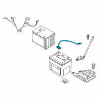 OEM 2015 Kia Soul Battery Neg Wiring Assembly Diagram - 91860B2010