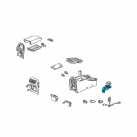 OEM 2002 Acura CL Holder Assembly, Main Diagram - 77237-S0K-A02
