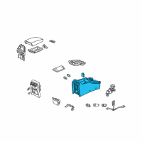 OEM 2002 Acura CL Console, Rear (Mild Beige) Diagram - 83401-S0K-A01ZC