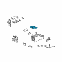 OEM 2001 Acura CL Holder Assembly, Cup (Chamois Gray No. 3) Diagram - 77230-S0K-A03ZA