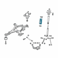 OEM 2012 Jeep Grand Cherokee Rear Coil Spring Diagram - 68029670AD