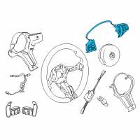 OEM 2018 BMW M6 M-Sport Multifct Steering Wheel Switch Diagram - 61-31-7-849-410