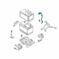 OEM Hyundai Negative Battery Cable Sensor Diagram - 37180-D3010