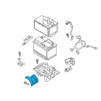 OEM 2017 Hyundai Santa Fe Stay Battery-Upper Diagram - 37130-2W100