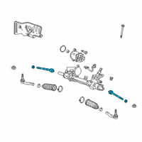 OEM 2022 Chevrolet Equinox Inner Tie Rod Diagram - 84924892