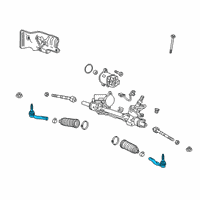 OEM 2018 Buick Envision Outer Tie Rod Diagram - 23479348