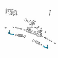 OEM 2018 Chevrolet Equinox Outer Tie Rod Diagram - 23479348