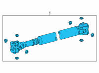 OEM 2020 Toyota Tundra Drive Shaft Assembly Diagram - 37140-0C072